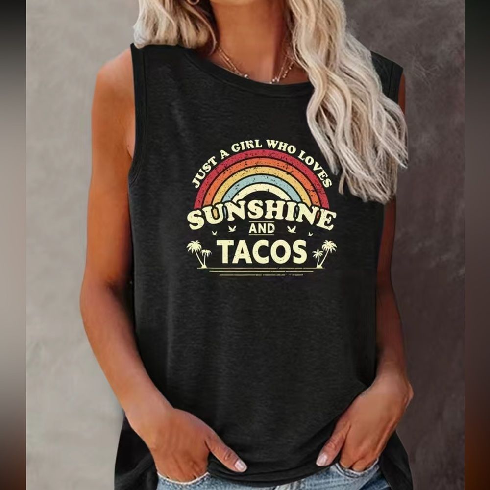 Graphic Tees - All You Need is Tacos and Sunshine - Picture 2 of 3
